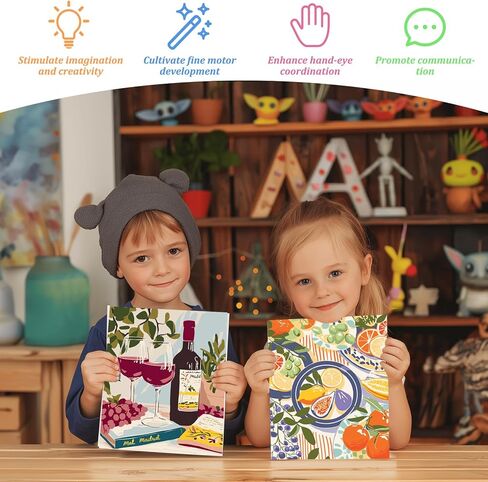 MAXBYE Diamond Painting Kits for Adults, White Gold Blue Flowers Diamond Art Kits for Beginner, DIY 5D Full Drill Diamond Dots Crystal Art and Craft Kits for Home Wall Decoration 12x16inch in Kuwait