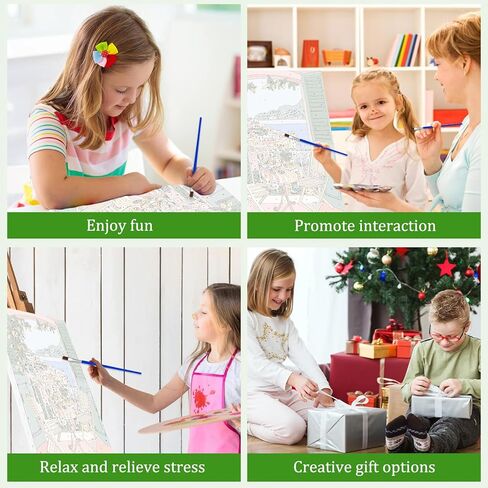 MAXBYE Diamond Painting Kits for Adults, White Gold Blue Flowers Diamond Art Kits for Beginner, DIY 5D Full Drill Diamond Dots Crystal Art and Craft Kits for Home Wall Decoration 12x16inch in Kuwait