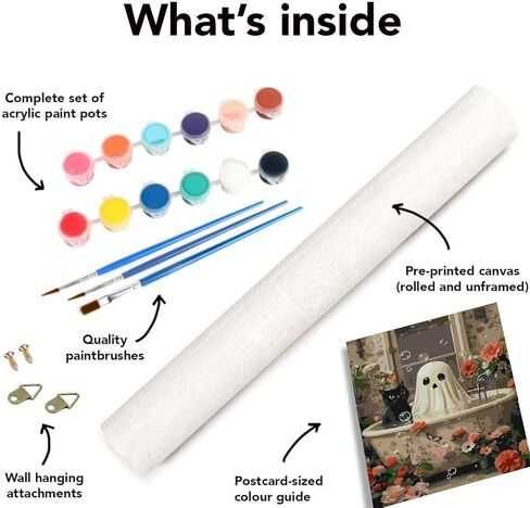 4 Pack Paint by Number for Adults, Easy Flowers Paint by Numbers Kits for Beginners with Paints Brushes, DIY Flowers Acrylic Paint Set Arts and Crafts for Home Decor 8×8 Inch in Kuwait