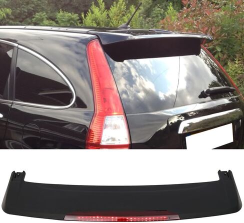 Pre-Painted Trunk Spoiler Compatible with 2007-2011 Honda CR-V, Factory Style ABS Painted#NH731P Crystal Black Pearl Trunk Boot Lip Spoiler Wing Deck Lid Available by IKON MOTORSPORTS in Saudi Arabia