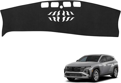 غلاف داش Yojojoco لـ Tucson 2024 2023 2022 إكسسوارات Flannel Dashboard Cover Dash Mat Cover Cover Cover Sunshield Protector Pad in Kuwait