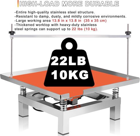 Concrete Vibration Table, Speed Controller, 13.78inch x 13.78inch Stainless Steel, Vibrating Test Bench, Concrete Vibrating Tool in Kuwait