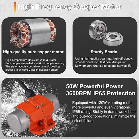 Concrete Vibration Table, Speed Controller, 13.78inch x 13.78inch Stainless Steel, Vibrating Test Bench, Concrete Vibrating Tool in Kuwait