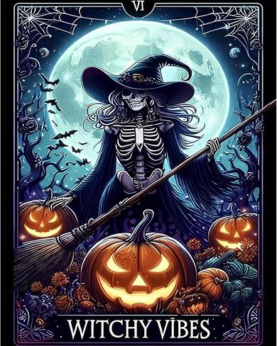 Cviokrdu Halloween Paint by Numbers Cit for Adult - Halloween Adult Paint by Number Kits بدون إطار ، لوحة زيتية DIY للهدية ديكور جدار المنزل (16 × 20 بوصة) in Kuwait