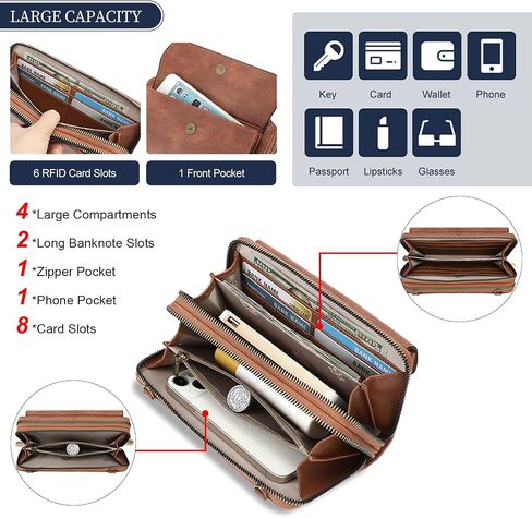 SENDEFN Small Crossbody Phone Purses for Women Vegan Leather Crossbody Bags Shoulder Handbags in Saudi Arabia