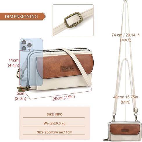 SENDEFN Small Crossbody Phone Purses for Women Vegan Leather Crossbody Bags Shoulder Handbags in Kuwait