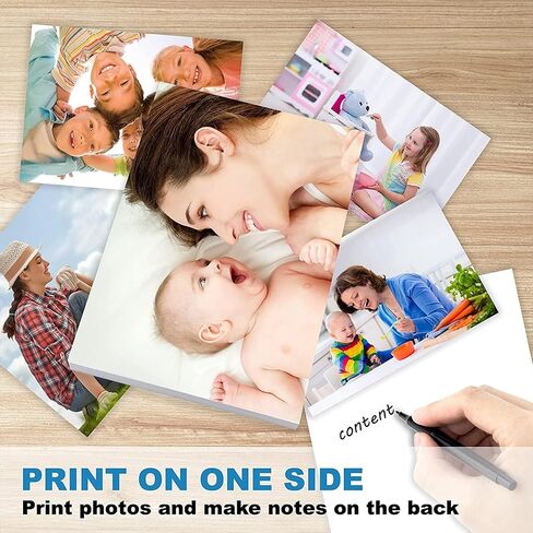 ورقة صورة INKJET اللامعة 36 أوراق 8.5 × 11 بوصة 53 رطل ورقة فوتوغرافية احترافية متوافقة مع طابعة حبر الصبغة 200gsm ورقة صورة جافة فورية in Kuwait