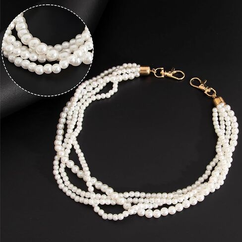 Pearl Wallet Chain Belt Trouser Jean Chains for Men Pants Chain Pearl Jewelry 70S 80S 90S Gifts in Saudi Arabia