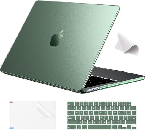 حالة Eoocoo متوافقة مع MacBook Air 13 بوصة 2025-2022 M4 M3 M2 A3240 A3113 A2681 ، علبة القشرة الصلبة الواقية مع قطعة قماش للهواء MAC 13.6 "غطاء محمول - منتصف الليل in Saudi Arabia