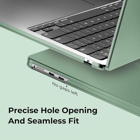 حالة Eoocoo متوافقة مع MacBook Air 13 بوصة 2025-2022 M4 M3 M2 A3240 A3113 A2681 ، علبة القشرة الصلبة الواقية مع قطعة قماش للهواء MAC 13.6 "غطاء محمول - منتصف الليل in Saudi Arabia