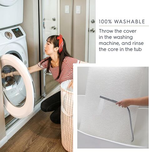 Halo Essential Crib & Toddler Mattress-تنفس ، مقاوم للماء ، غطاء قابل للغسل الماكينة-JPMA & Oeko-Tex معتمد-الحجم القياسي (52 "× 28" × 4.5 ")-دعم الشركة ، جوهر الرغوة-الأعمار 0-4 in Kuwait