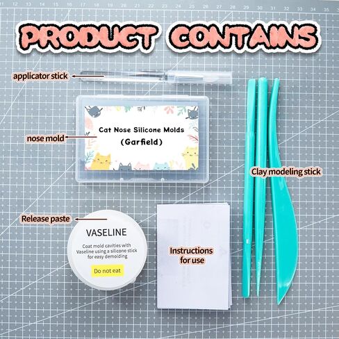 Nuvretk 7 Cute Silicone Molds for Needle Felting - Dog Nose Shapes for Stuffed Animals, DIY Crafts, and Accessories (Triangle) in Saudi Arabia