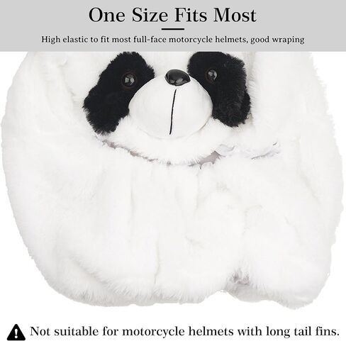 Motorcycle Helmet Cover, Funny Helmet Decoration, Fun Rides and Gifts (Plush Animal, Crazy Rabbit) in Kuwait