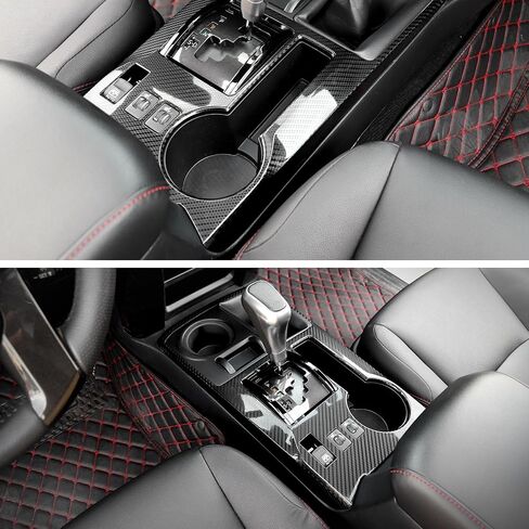 CheroCar Center Console Gear Shift Panel Cover Trim Compatible with Toyota 4Runner SUV 2010-2025,Interior Accessories(Red) in Saudi Arabia