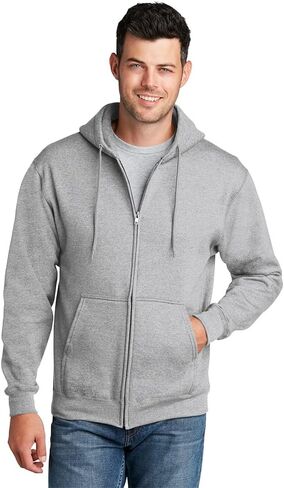 Port & Company-Core-Fleece Switshirt full-zip sweatshirt. PC78ZH الرماد in Saudi Arabia