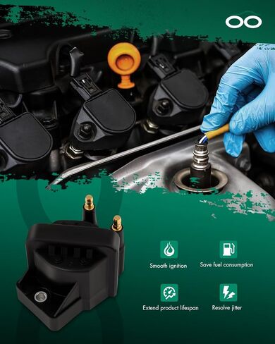 SCITOO Ignition Coil Coils & Iridium Spark Plugs fit for 2006-2008 for Infiniti M35 V6 3.5L, 2003-2008 for Infiniti FX35 V6 3.5L UF350 4 ignition coils for 4 iridium Spark Plugs in Saudi Arabia