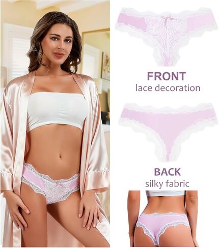 Women's Lace Underwear Sexy Soft Hipster Panties Comfort Bikini Underwear for Ladies in Saudi Arabia