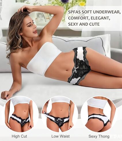 Women's Lace Underwear Sexy Soft Hipster Panties Comfort Bikini Underwear for Ladies in Saudi Arabia