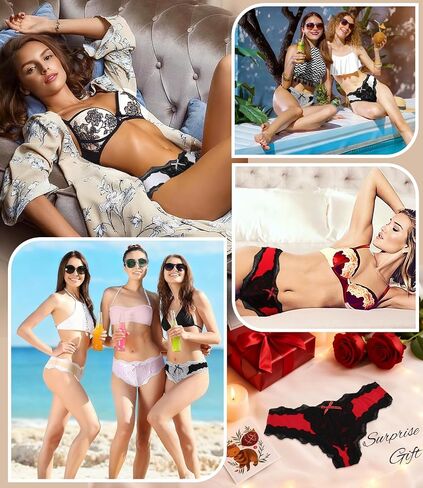 Women's Lace Underwear Sexy Soft Hipster Panties Comfort Bikini Underwear for Ladies in Saudi Arabia