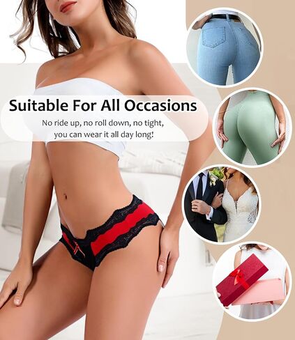 Women's Lace Underwear Sexy Soft Hipster Panties Comfort Bikini Underwear for Ladies in Saudi Arabia