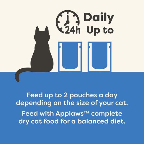 Applaws Senior Natural Cat Cat في موس ، المكونات المحدودة والطبيعية ، البروتين العالي مع عدم وجود إضافات اصطناعية ، مجموعة متنوعة (12 × 2.47 أوقية) in Saudi Arabia
