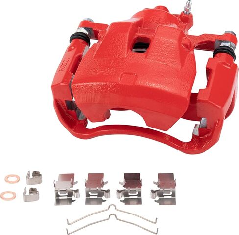 TRQ Brake Caliper Set Performance Compatible with 2003-2009 Toyota 4Runner 2007-2014 FJ Cruiser in Saudi Arabia