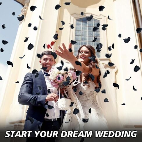 Dried Real Rose Petals, Preserved Flower Petals Confetti for Wedding, Romantic Night for Her Set, Engagement, Bridal Shower, Valentine's Day, Flower Girl Party Dinner Table Decor (1.4oz, Pink) in Kuwait