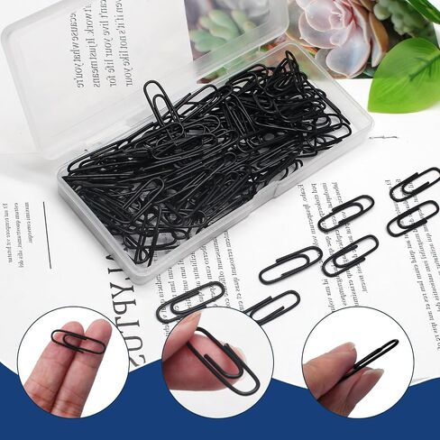 Luomorgo 120 PCS مقاطع الورق الأزرق - 1.1 بوصة (28 مم) الدبوس الورقي المعدني المطلي بالفينيل للمكتب والمدرسة والمنزل والمراقبة والوثائق in Saudi Arabia