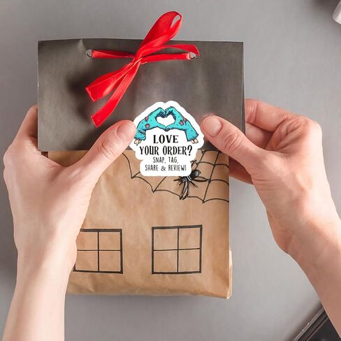 Halloween Business Stickers with Thank You for Shopping Small, Small Business Labels and Thank You Seals for Online Stores, Independent Shops and Local Businesses 200 PCS in Kuwait