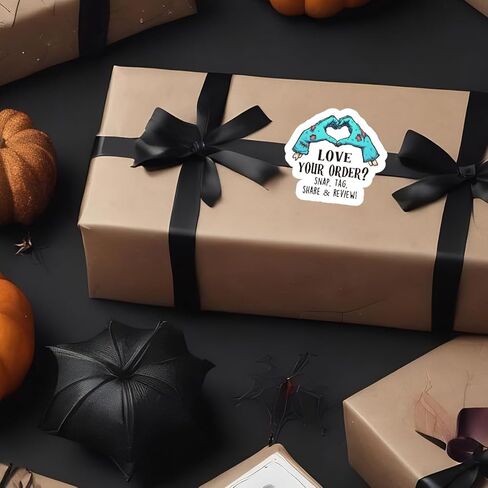 Halloween Business Stickers with Thank You for Shopping Small, Small Business Labels and Thank You Seals for Online Stores, Independent Shops and Local Businesses 200 PCS in Kuwait