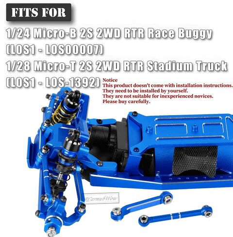 RC Upgrades Part for L0S1 1/24 Micro-B,1/28 Micro-T,Driveshafts,Shocks,Shock Towers,A Arms,Caster Blocks,Steering Block,Stub Axle Carriers,Turnbuckles,Bearing & Screw Set,Navy Blue in Saudi Arabia