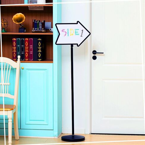 LINCIA 2 PACK ARROW ARROW SIGN SCAND STAND STAND ALPERTION SINDS 11.7 × 16.5 بوصة مزدوجة من جانب التمثال الثقيل لمدرسة الفندق في الهواء الطلق الداخلي in Saudi Arabia