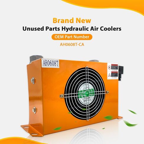 مبرد الهواء الهيدروليكي AJ0607T-CA مشعاع الزيت المبرد بالهواء DC 12V 48W 20L / min in Kuwait