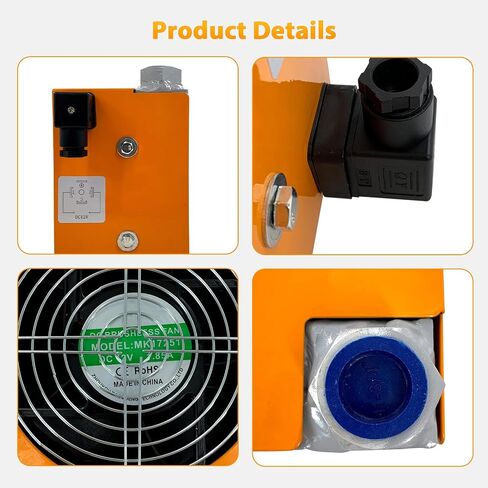 مبرد الهواء الهيدروليكي AJ0607T-CA مشعاع الزيت المبرد بالهواء DC 12V 48W 20L / min in Kuwait
