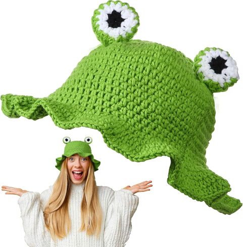 قبعة كوزبلاي Crochet Cosplay Hat Hat Halween Caps for Womens Girls Adult Halloween Supplies Supplies in Saudi Arabia