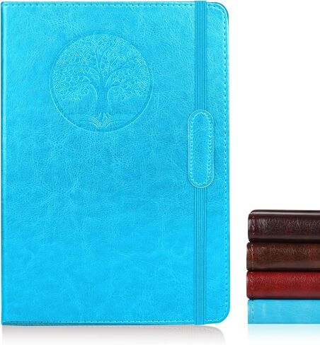 Azureal Journal for Women Men ، محفوظات المجلات المبطنة A5 5.7x 8.3 in ، Hardcover Leather Journal Diary 160 Pages ، Journals for Write ، Travel ، Business ، Home & School (Black) in Kuwait