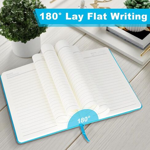 Azureal Journal for Women Men ، محفوظات المجلات المبطنة A5 5.7x 8.3 in ، Hardcover Leather Journal Diary 160 Pages ، Journals for Write ، Travel ، Business ، Home & School (Black) in Kuwait