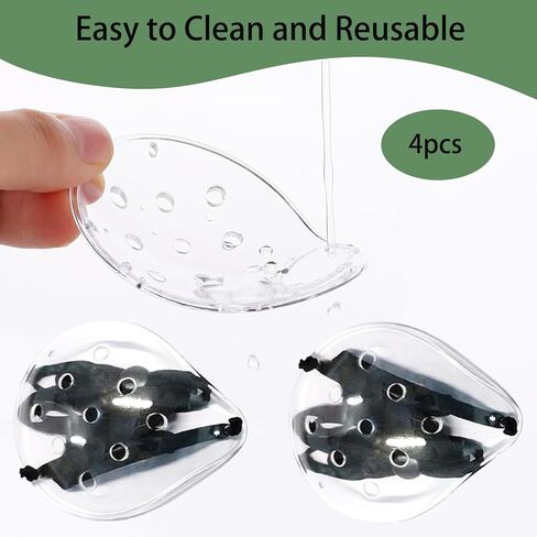 Eye Shield after Cataract Surgery,Transparent Ventilated Cataract Eye Shield For Sleeping,Plastic Eye Patch with Elastic Strap for Surgery Eye Protective(Clear -2pcs) in Kuwait