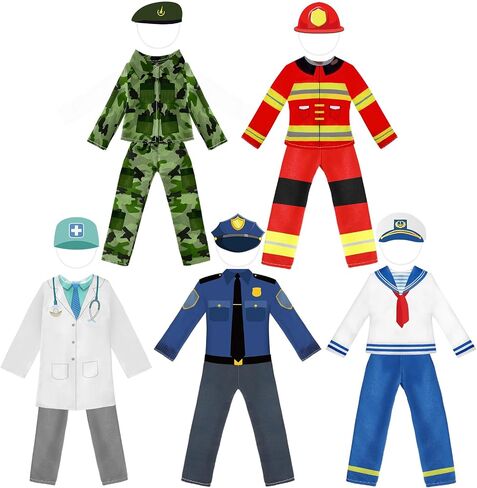 HooLing 5 Set Accessories Clothes Christmas Doll Costume Santa Elk Snowman Gingerbread Christmas Tree Doll Clothing Holiday Outfits for Christmas Party Decorations (Vivid) in Saudi Arabia