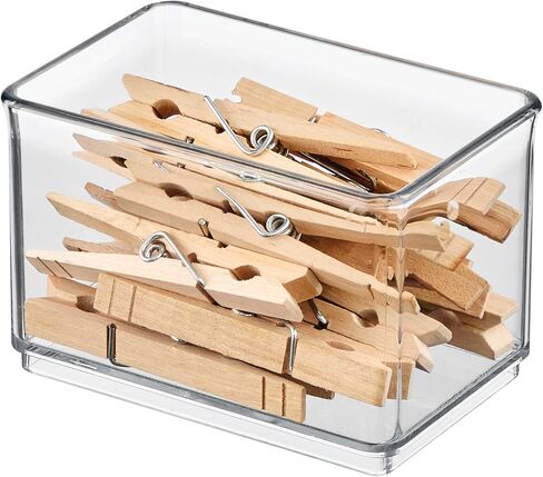 Idesign Small Organizer Bin - مجموعة من 4 - واضحة - مصنوعة في الولايات المتحدة الأمريكية in Saudi Arabia