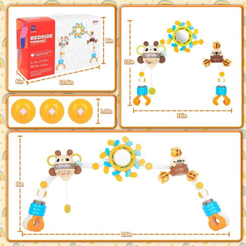 ألعاب مقعد السيارة للأطفال من 0 إلى 6 أشهر ، ألعاب Active Active Activity Activity للرضع من 0 إلى 6 أشهر معلقة على لعبة Crib Carseat Carseat ، مقطع على ألعاب الحارس للأطفال 0 3 6 9 أشهر هدية in Kuwait