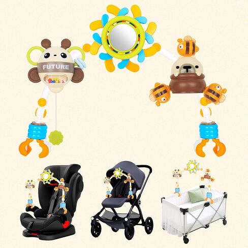 ألعاب مقعد السيارة للأطفال من 0 إلى 6 أشهر ، ألعاب Active Active Activity Activity للرضع من 0 إلى 6 أشهر معلقة على لعبة Crib Carseat Carseat ، مقطع على ألعاب الحارس للأطفال 0 3 6 9 أشهر هدية in Kuwait