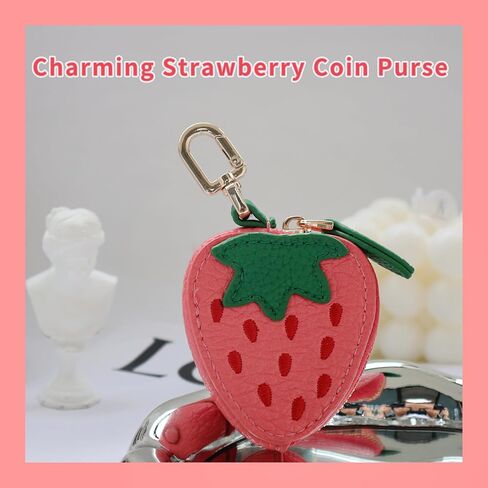 Lemon Shaped Coin Purse Adorable Keychain Leather Mini Zipper Wallet, Cute Fashion Charms Accessories Gift for Girls Women in Saudi Arabia
