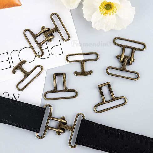 Framendino, 8 Pack Silver Cinch Belt Buckle Surcingle Strap Buckles Interlocking Clasp Replacement for DIY Waist Sewing in Saudi Arabia