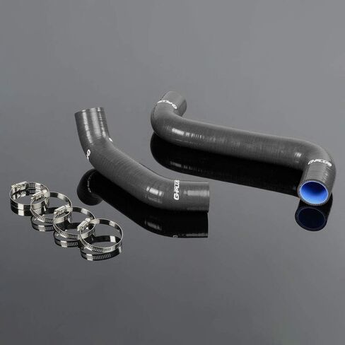 G-PLUS Silicone Radiator Coolant Hose Kit Clamps Compatible With 2002 2003 2004 2005 2006 2007 Subaru Impreza WRX/STi GDA/GDB EJ207, Black in Saudi Arabia