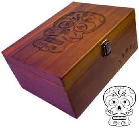 Tree of Life Large StashBox – Premium Wood Keepsake Box with Hinged Lid and Metal Latch Storage Boxes with Lid Engraved Tree Design Gift Box Treasure in Saudi Arabia