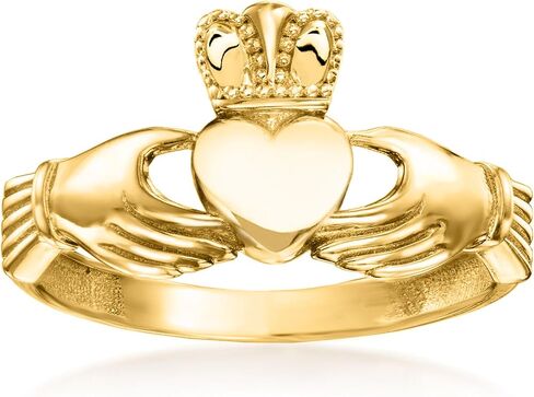 Ross-Simons 14kt Yellow Gold Claddagh Ring in Saudi Arabia