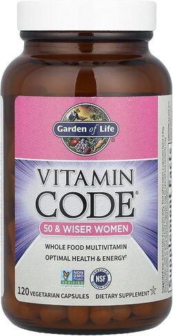 Garden of Life Multivitamin for Women - Code 50 & Wiser Women Waw Chost Food Vitamin مع البروبيوتيك ، نباتي ، 120 COUNT in Saudi Arabia