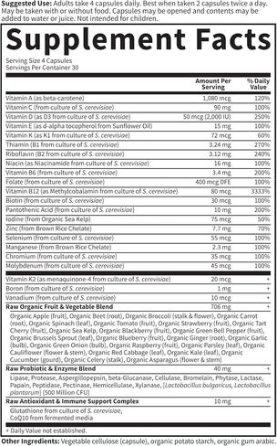 Garden of Life Multivitamin for Women - Code 50 & Wiser Women Waw Chost Food Vitamin مع البروبيوتيك ، نباتي ، 120 COUNT in Saudi Arabia