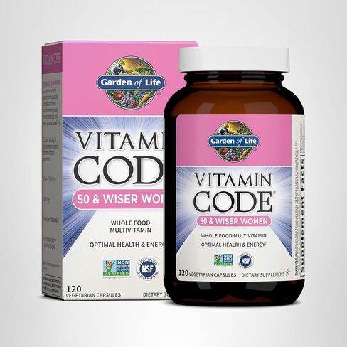 Garden of Life Multivitamin for Women - Code 50 & Wiser Women Waw Chost Food Vitamin مع البروبيوتيك ، نباتي ، 120 COUNT in Saudi Arabia